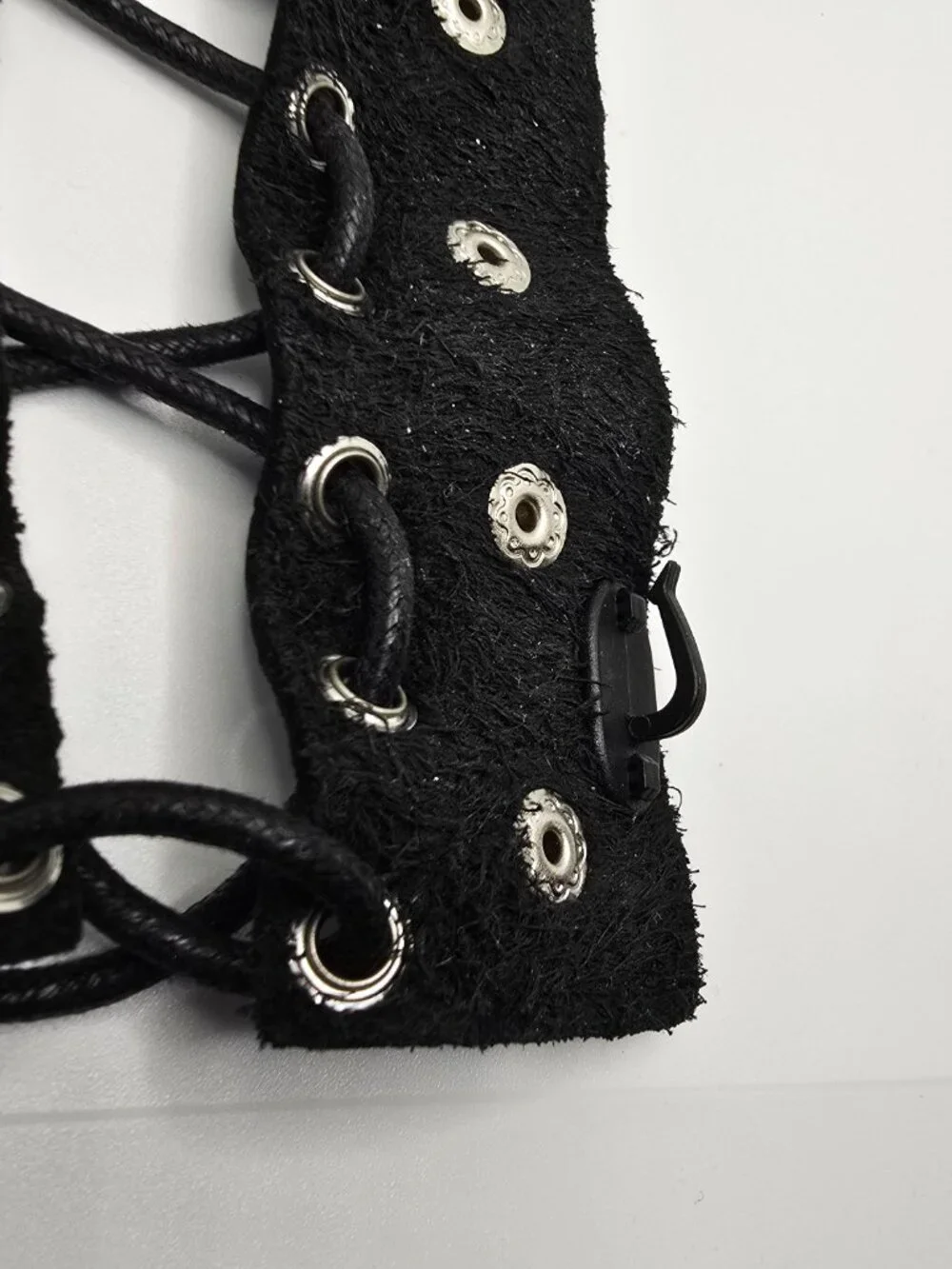 The Original Hair Glove Black Leather 8